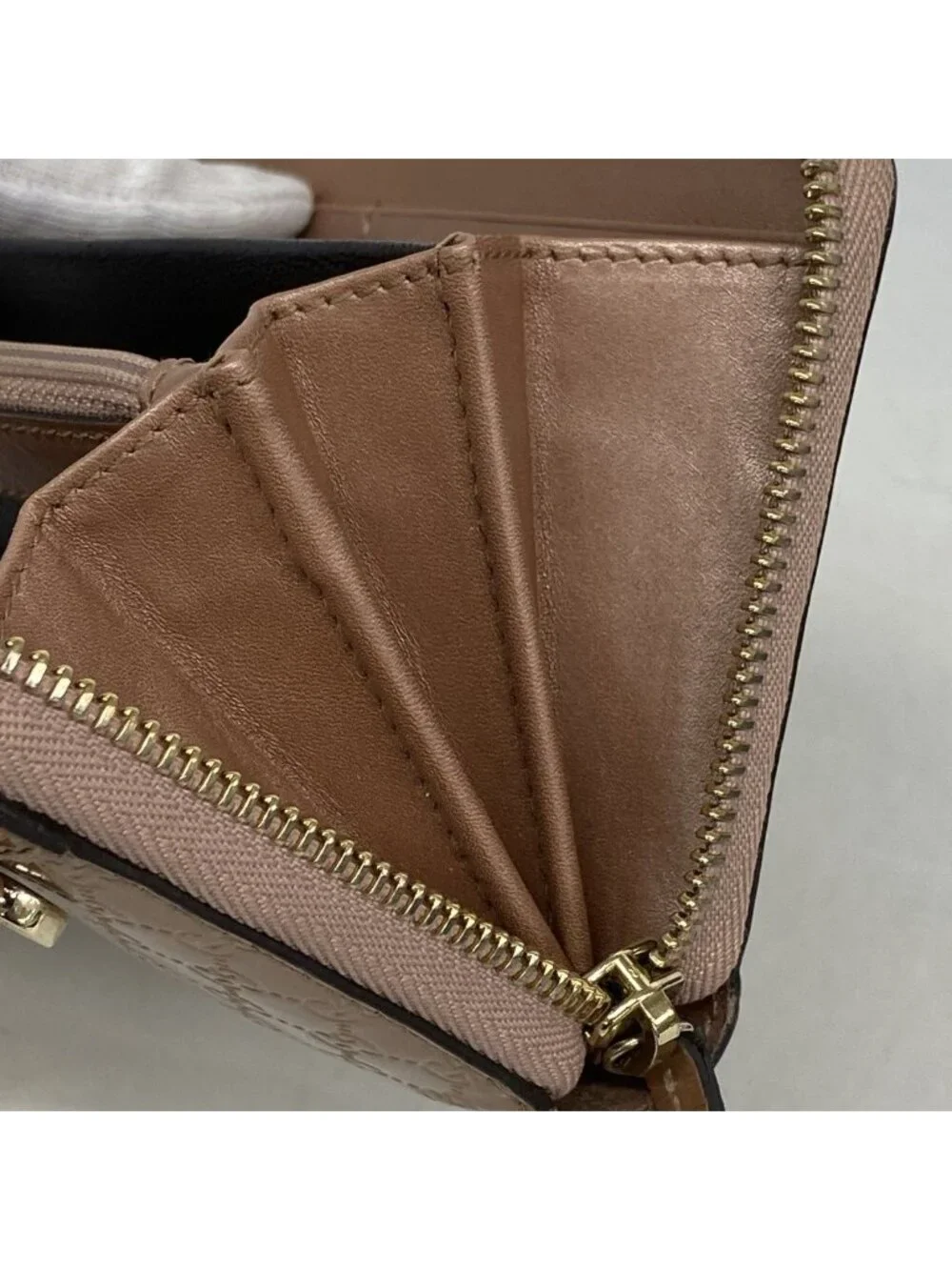 ★SOLD★ Gucci Wallet Micro Guccissima Enamel Pink Champagne Gold - Picture 9 of 10